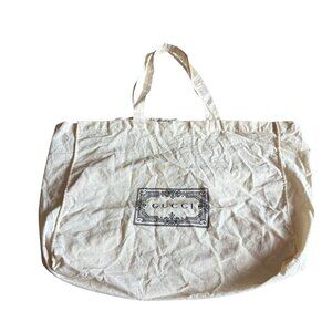 GUCCI Cotton Tote Reusable Lightweight Large